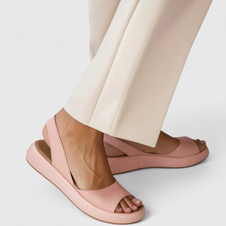 Women's Orthopedic Cushioned Slip On Peep Toe Sandals