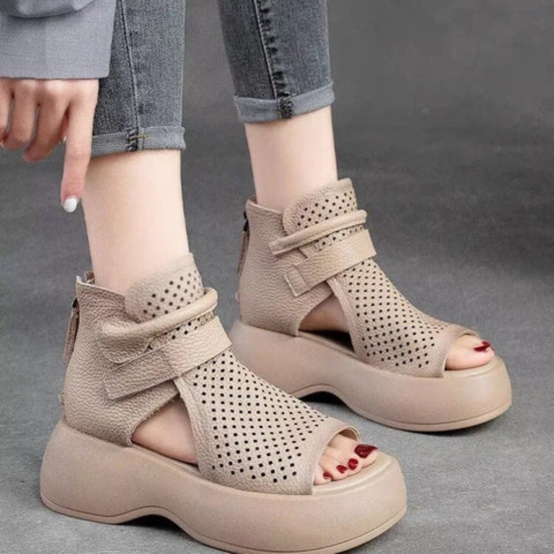 Women's Orthopedic Platform Sandals with Open Toe