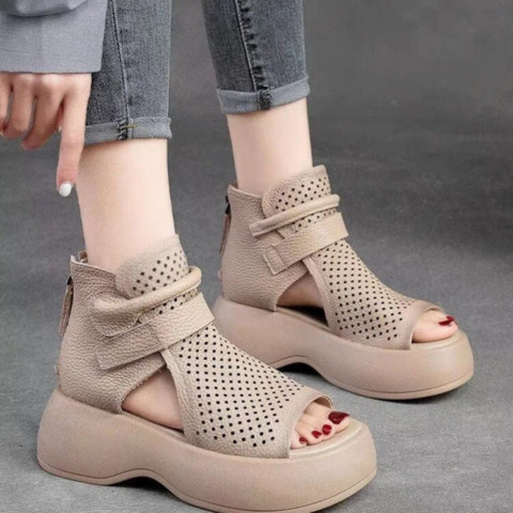 Women's Orthopedic Platform Sandals with Open Toe