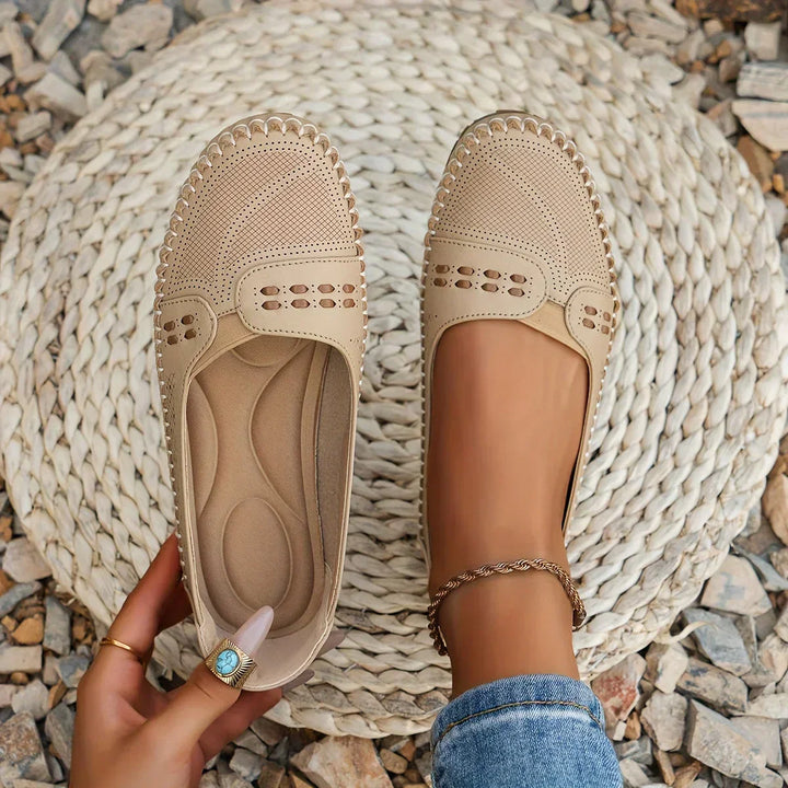 Women's Orthopedic Woven Slip On Flat Loafers