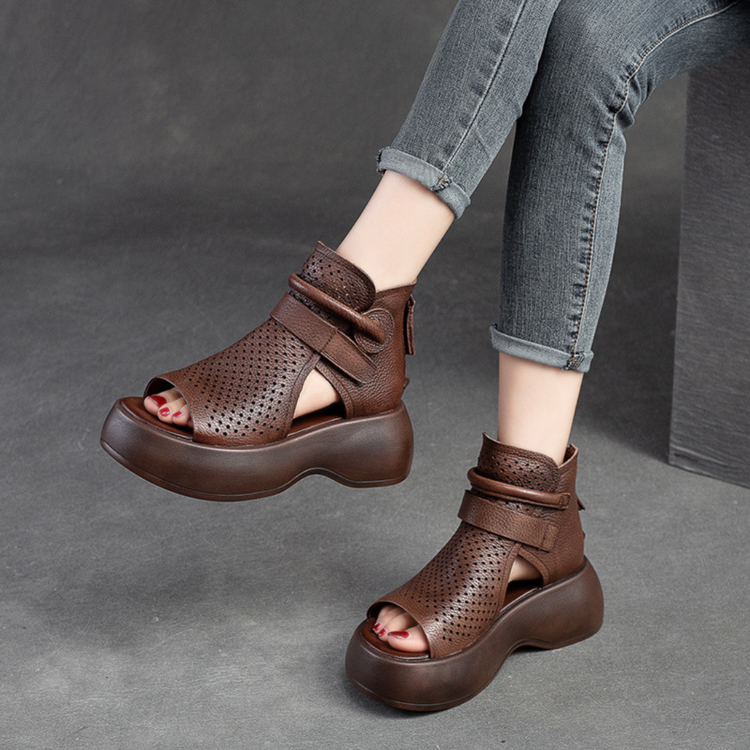 Women's Orthopedic Platform Sandals with Open Toe