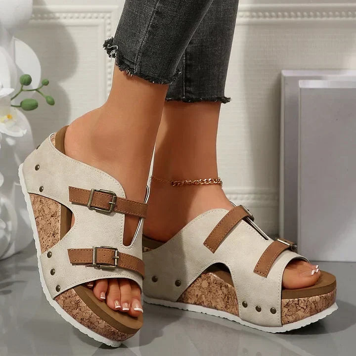 Women's Orthopedic Platform Wedge Sandals Open Toe