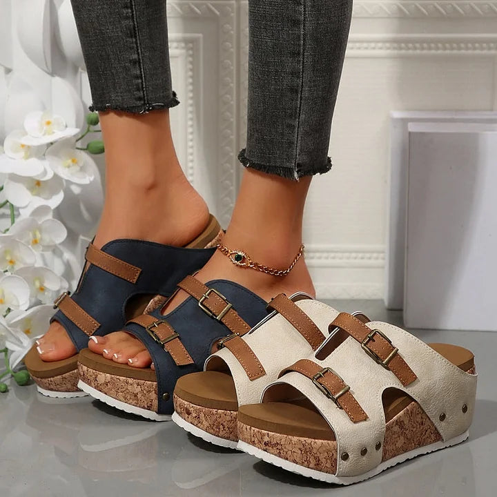 Women's Orthopedic Platform Wedge Sandals Open Toe