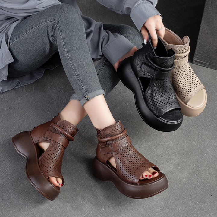 Women's Orthopedic Platform Sandals with Open Toe