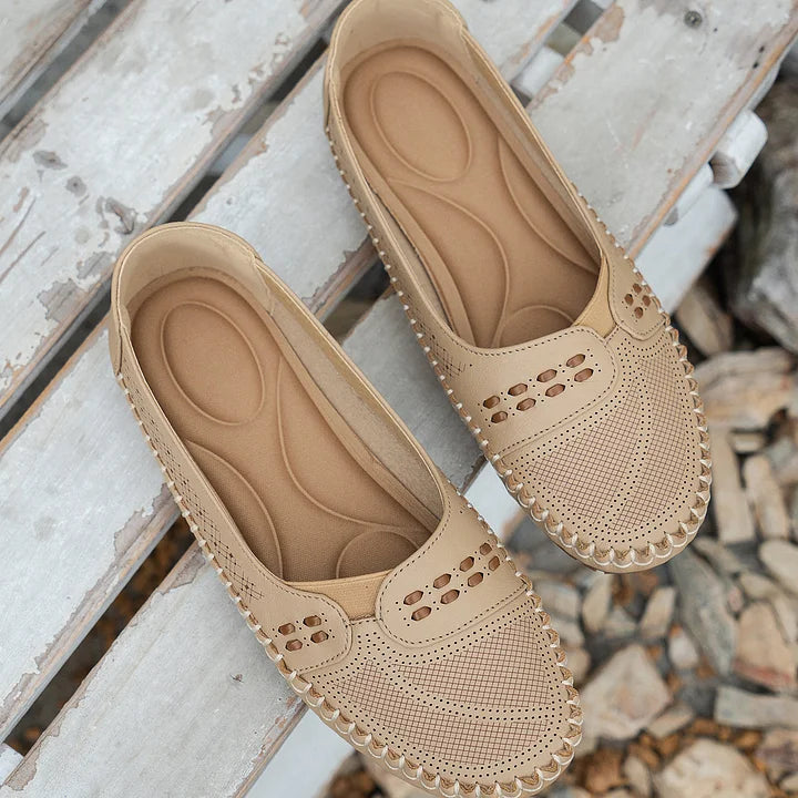 Women's Orthopedic Woven Slip On Flat Loafers