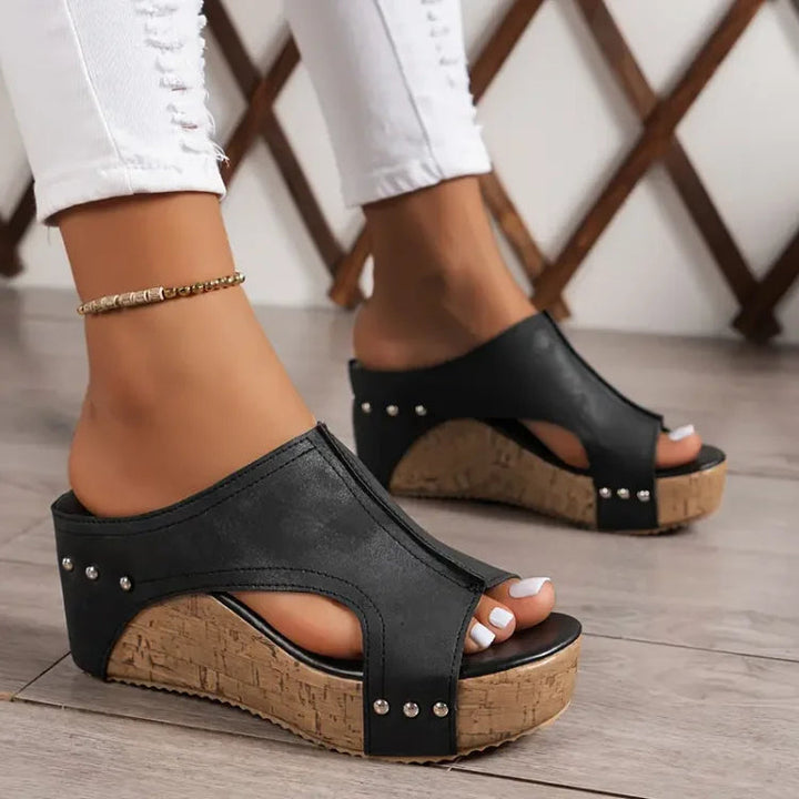 Women's Orthopedic Wedge Sandals with Open Toe