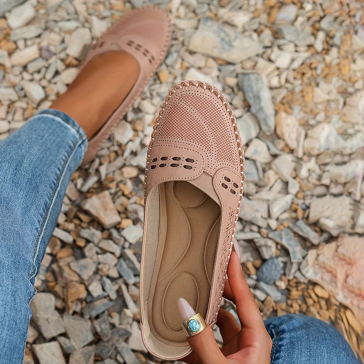 Women's Orthopedic Woven Slip On Flat Loafers