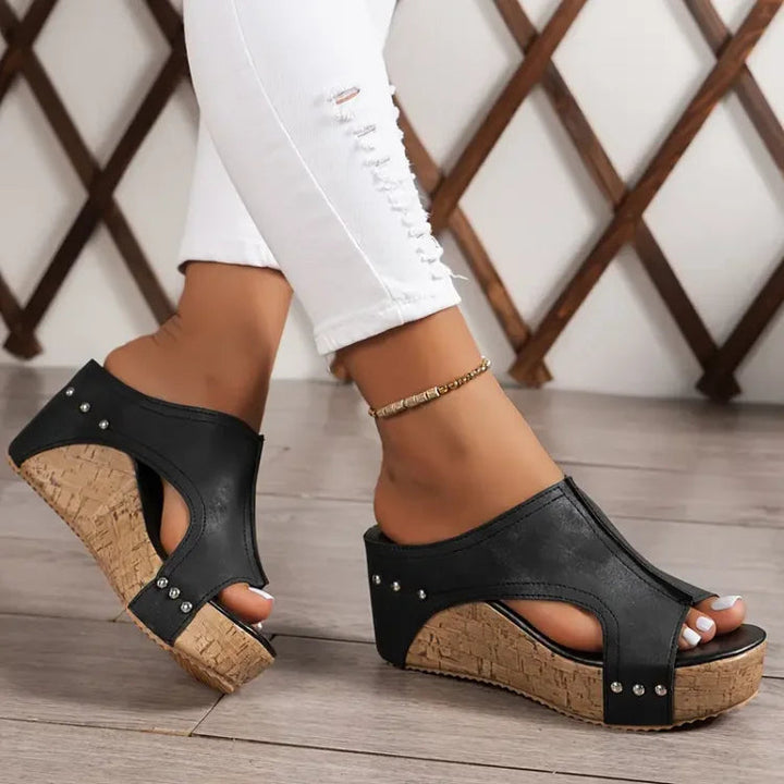 Women's Orthopedic Wedge Sandals with Open Toe