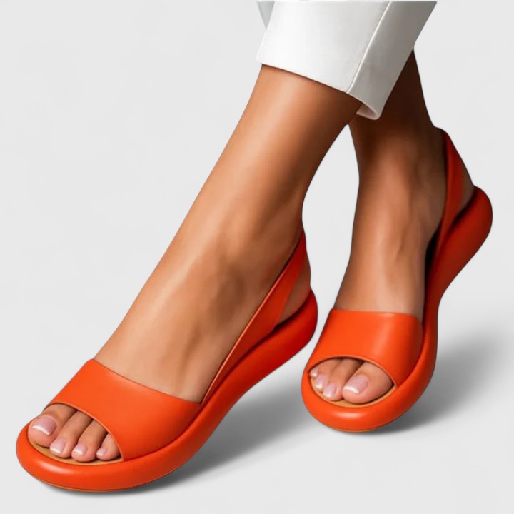 Women's Orthopedic Cushioned Slip On Peep Toe Sandals
