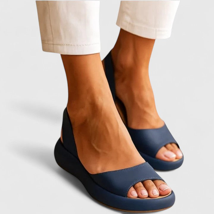 Women's Orthopedic Cushioned Slip On Peep Toe Sandals