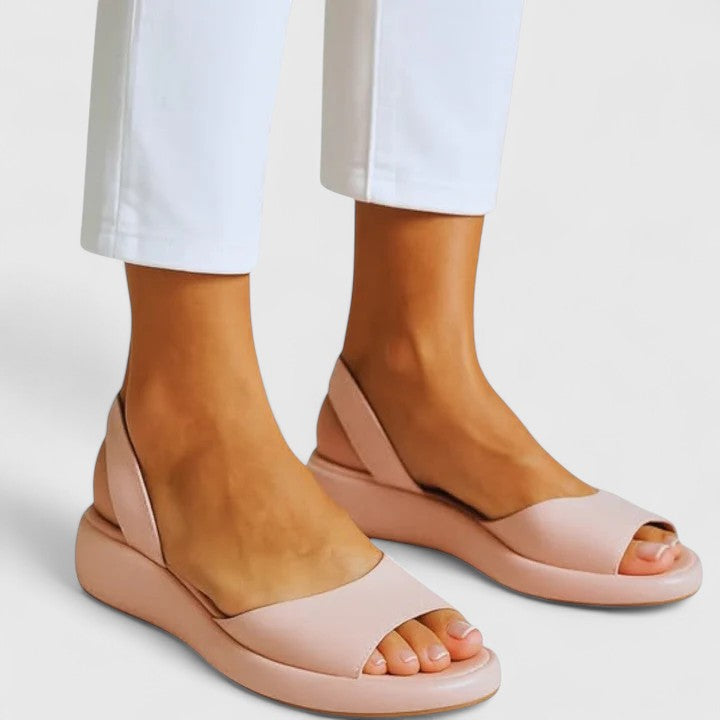 Women's Orthopedic Cushioned Slip On Peep Toe Sandals