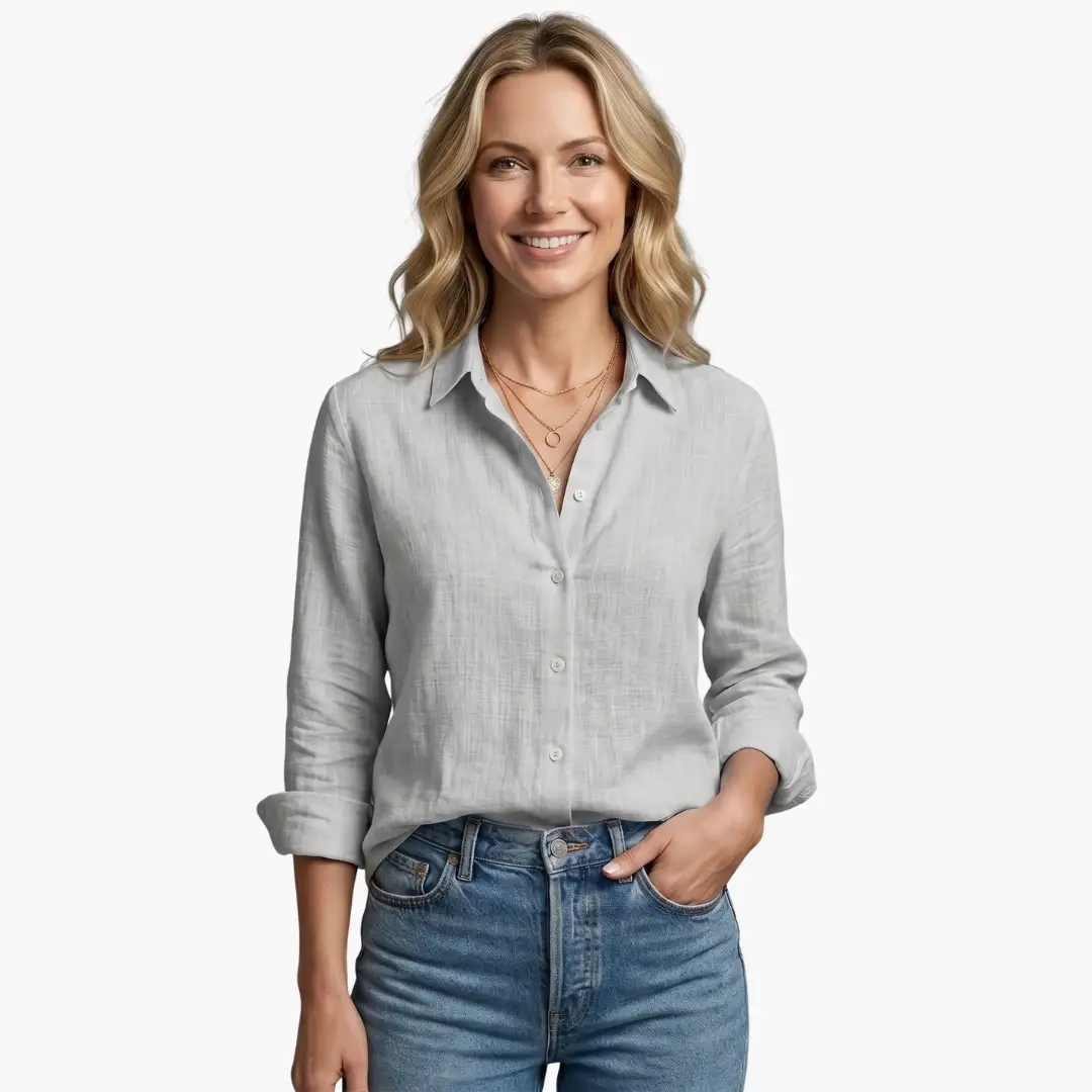Elegant Long Sleeve Shirt for Women - Classic & Versatile