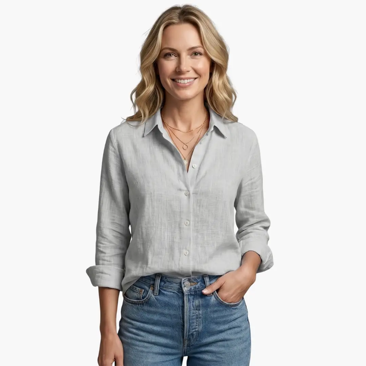 Elegant Long Sleeve Shirt for Women - Classic & Versatile