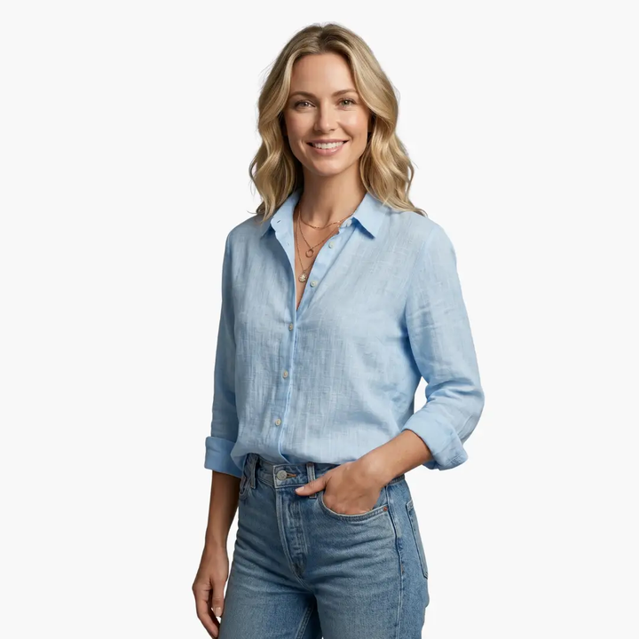 Elegant Long Sleeve Shirt for Women - Classic & Versatile