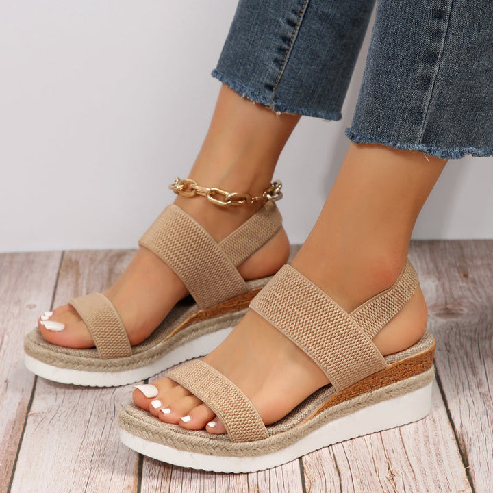 Women's Orthopedic Elastic Strap Wedge Sandals