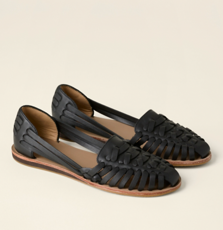 Women's Orthopedic Flat Woven Leather Sandals