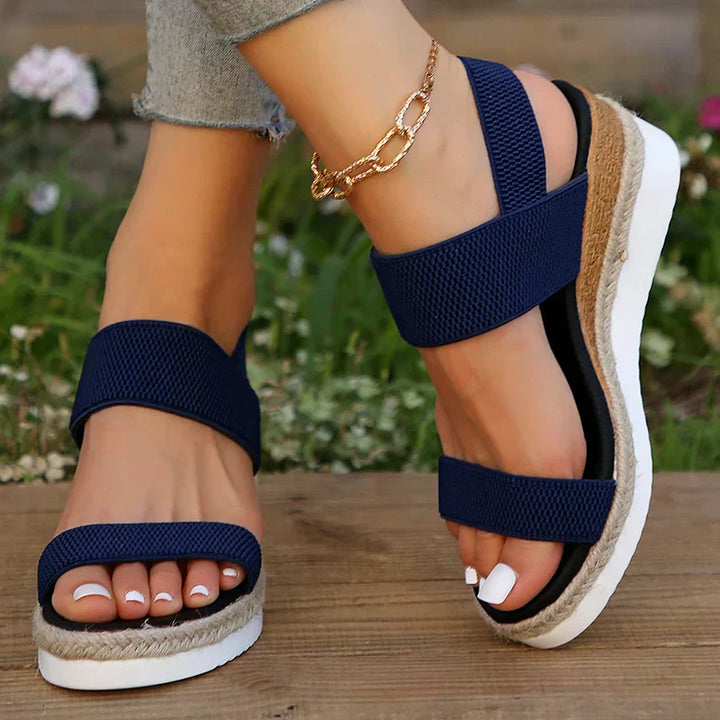 Women's Orthopedic Elastic Strap Wedge Sandals