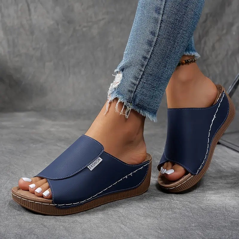 Women's Arch Support Slip On Sandals with Open Toe
