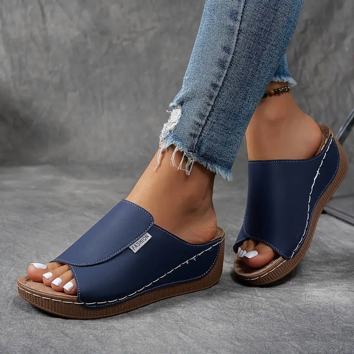 Women's Arch Support Slip On Sandals with Open Toe