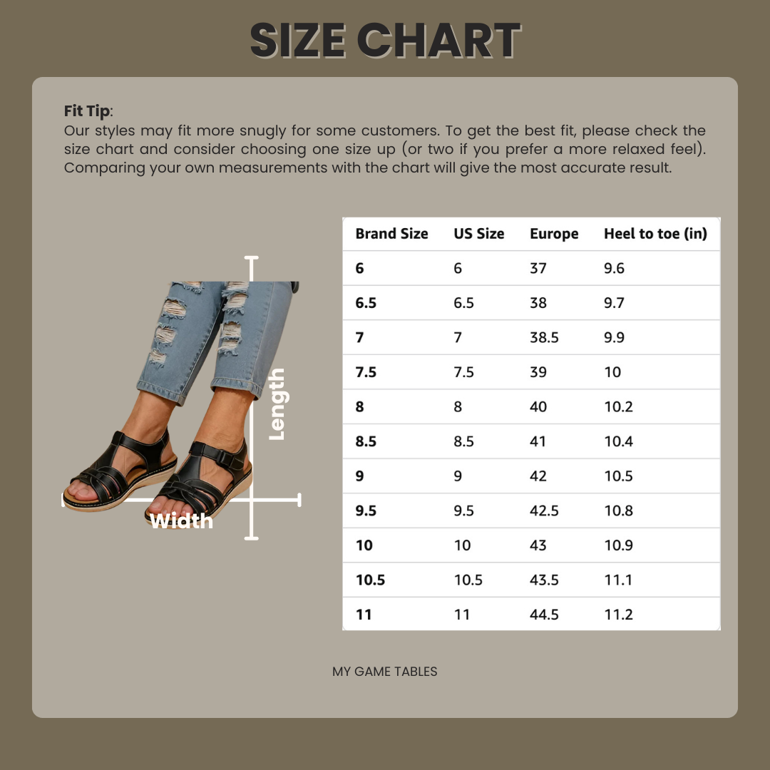 Women's Orthopedic Adjustable Strap Open Toe Sandals