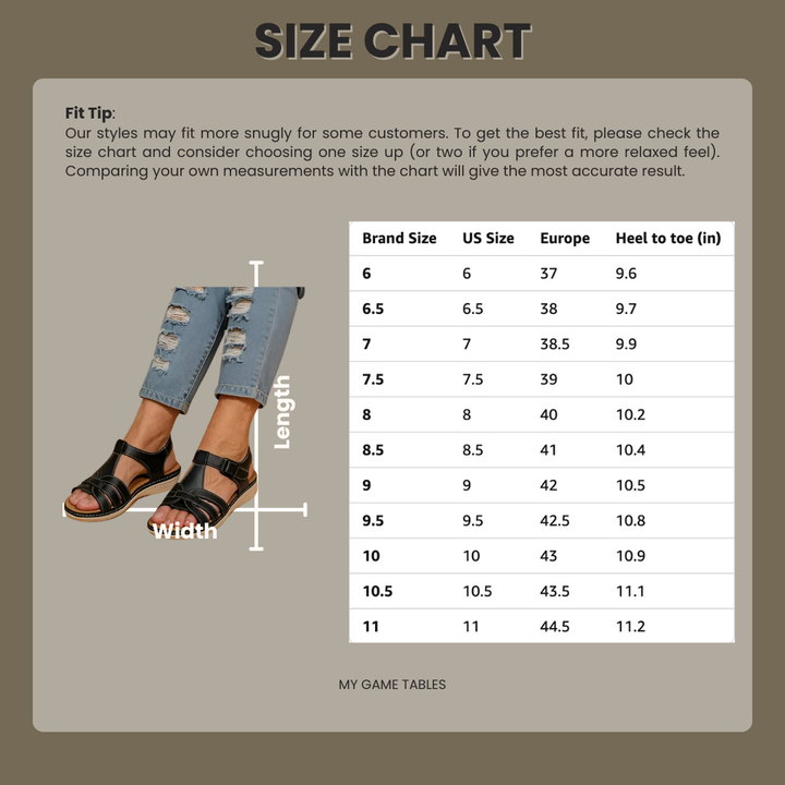 Women's Orthopedic Adjustable Strap Open Toe Sandals