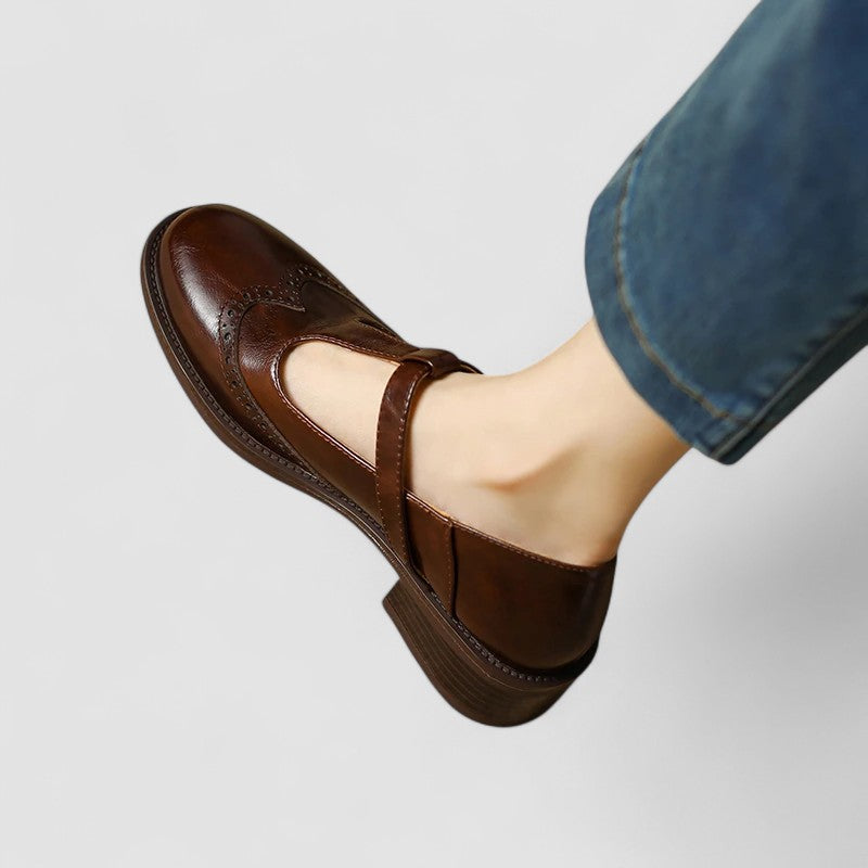 Women's Casual Mary Jane Shoes with Ankle Strap
