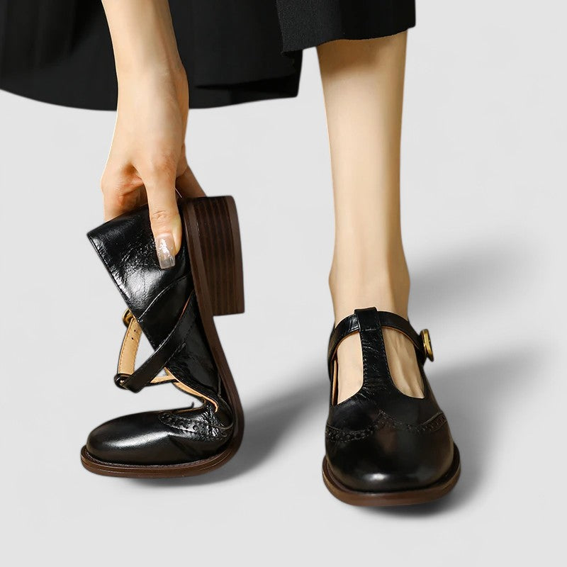 Women's Casual Mary Jane Shoes with Ankle Strap