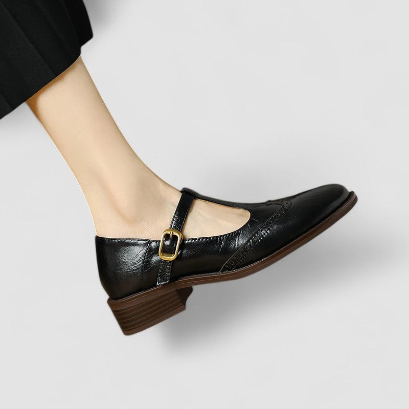 Women's Casual Mary Jane Shoes with Ankle Strap