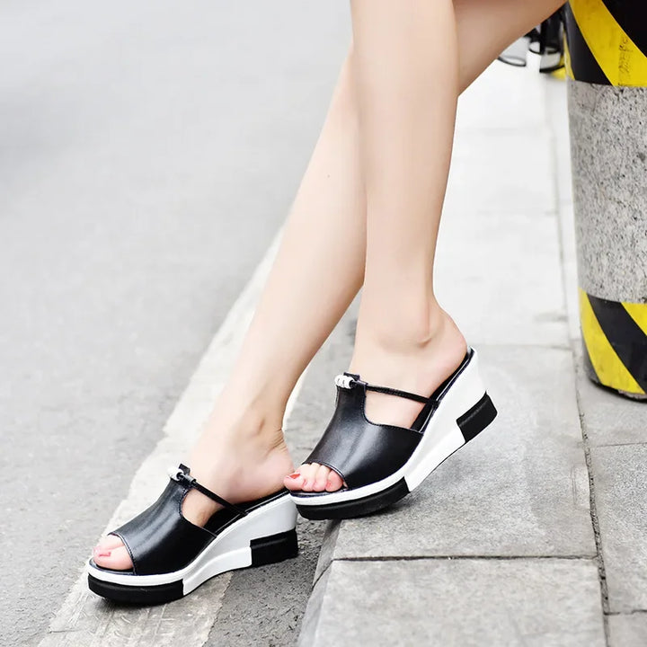 Women's Orthopedic Wedge Sandals with Open Toe