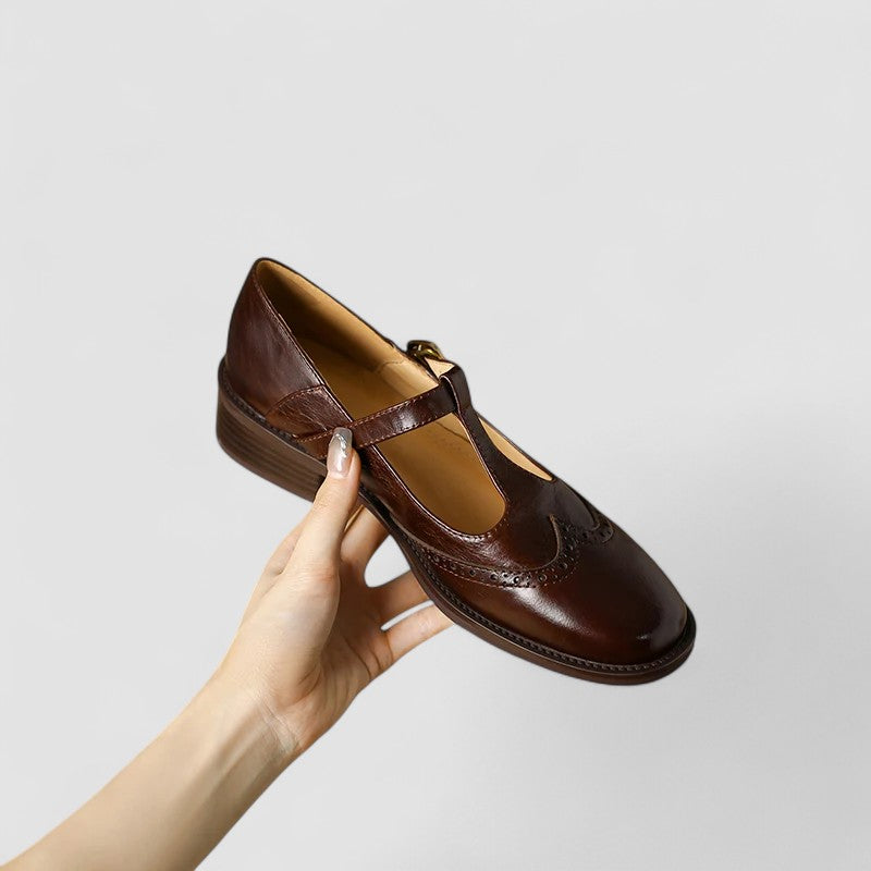 Women's Casual Mary Jane Shoes with Ankle Strap