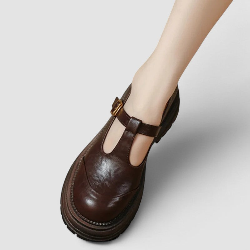 Women's Orthopedic T-Strap Mary Jane Platform Shoes