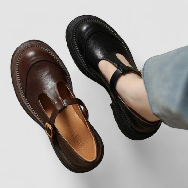 Women's Orthopedic T-Strap Mary Jane Platform Shoes