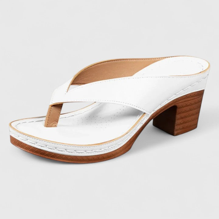 Women's Orthopedic Thong Heels Flip Flop Block Heel