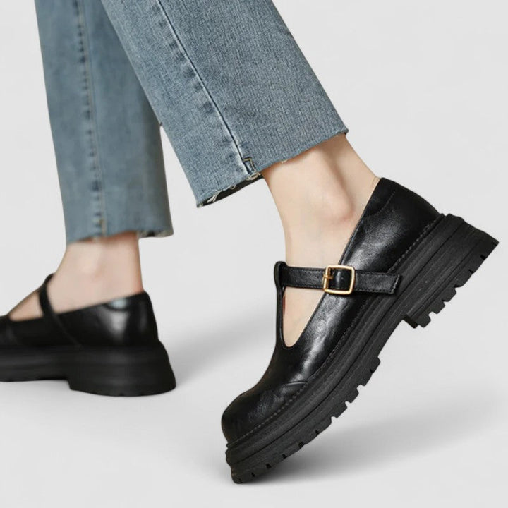 Women's Orthopedic T-Strap Mary Jane Platform Shoes