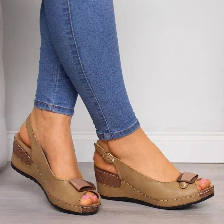 Women's Orthopedic Wedge Slingback Sandals Open Toe