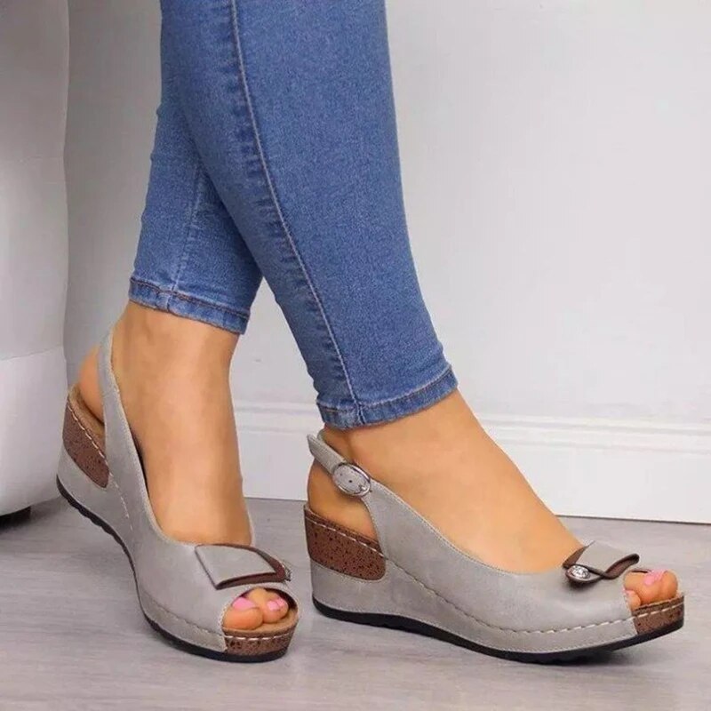 Women's Orthopedic Wedge Slingback Sandals Open Toe