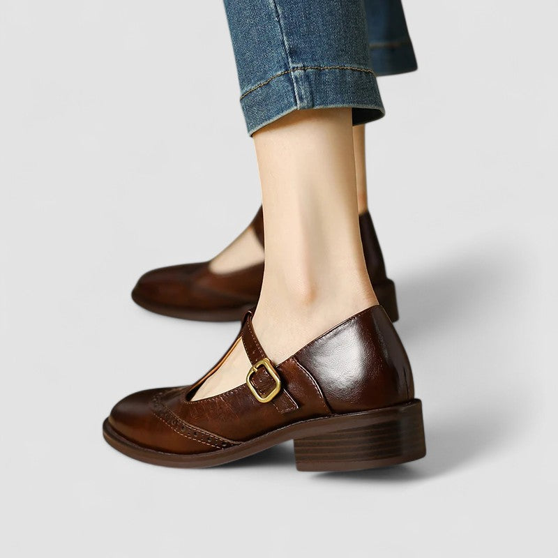Women's Casual Mary Jane Shoes with Ankle Strap