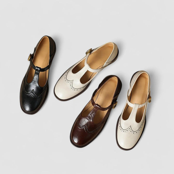 Women's Casual Mary Jane Shoes with Ankle Strap