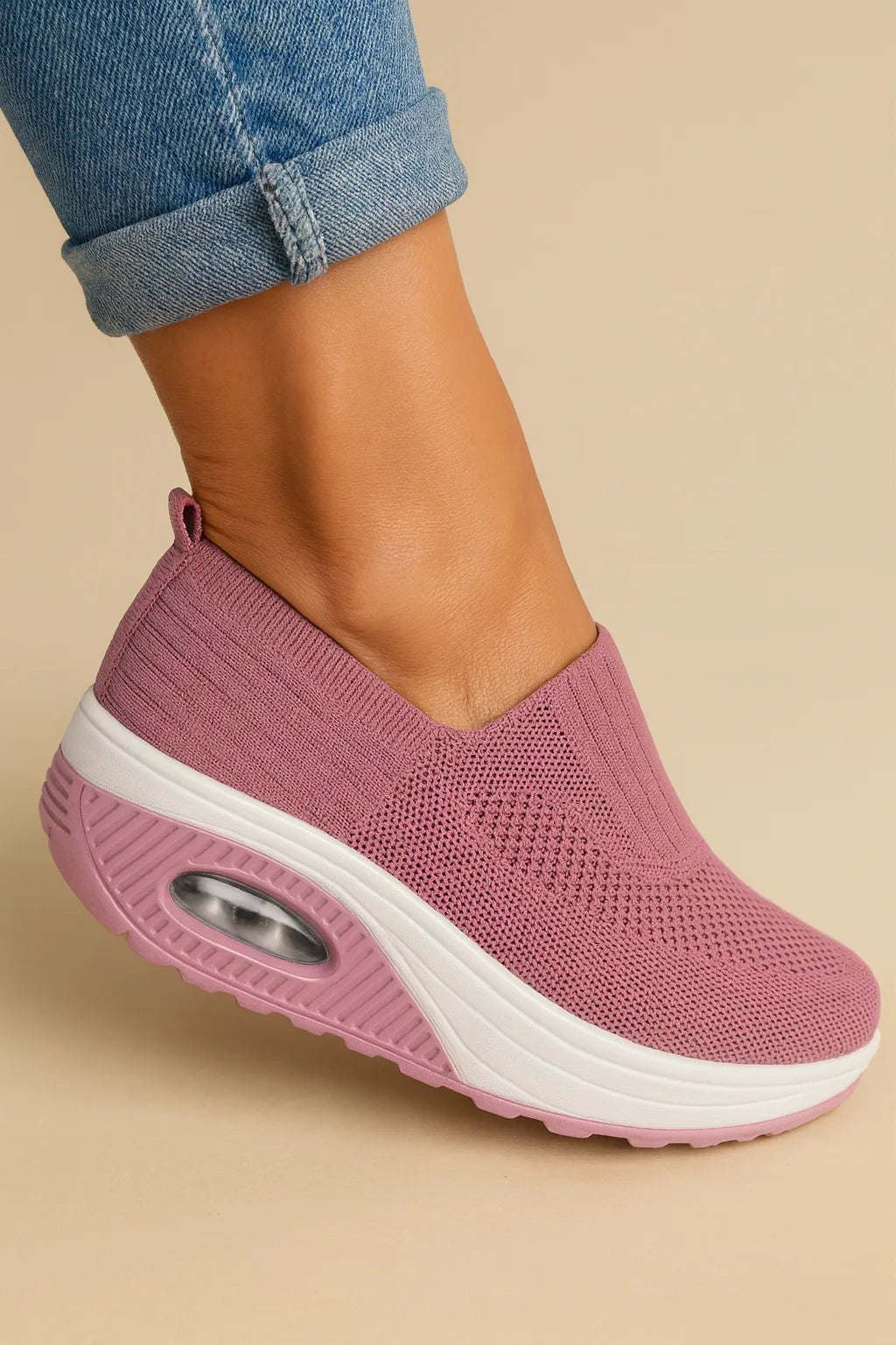 Women's Orthopedic Knit Air Cushion Slip-On Sneakers