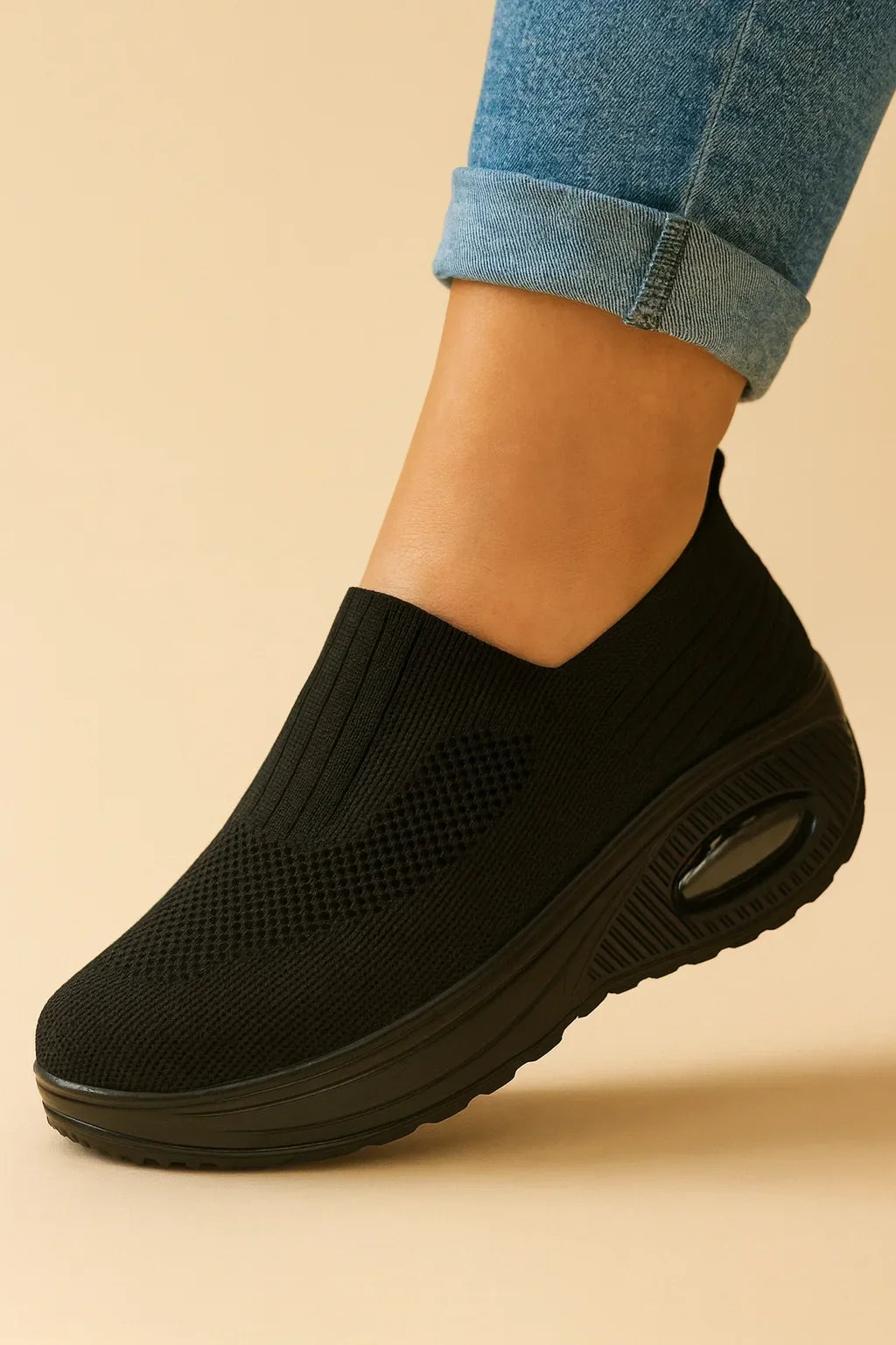 Women's Orthopedic Knit Air Cushion Slip-On Sneakers