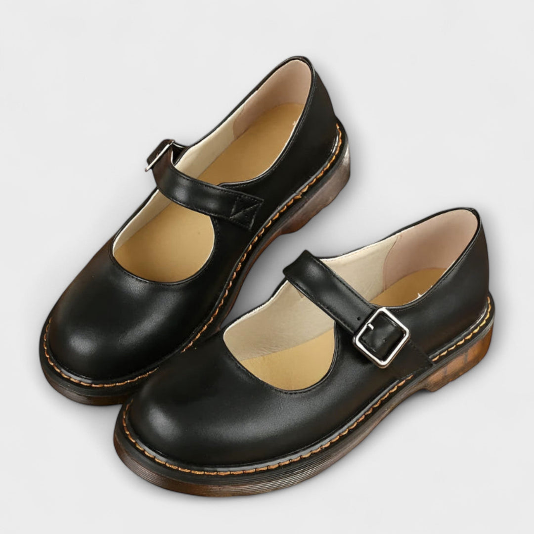 Women's Elegant Mary Jane Shoes with Ankle Strap