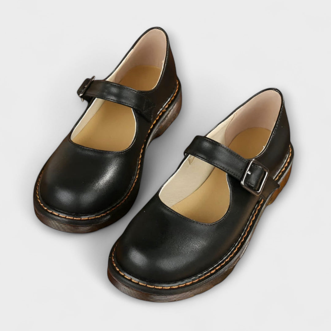 Women's Elegant Mary Jane Shoes with Ankle Strap