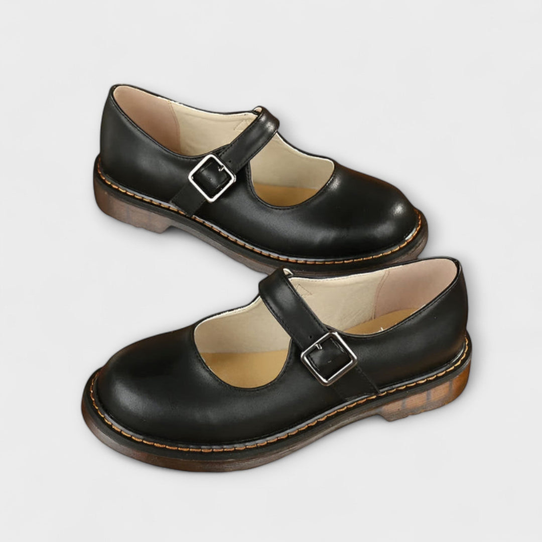 Women's Elegant Mary Jane Shoes with Ankle Strap