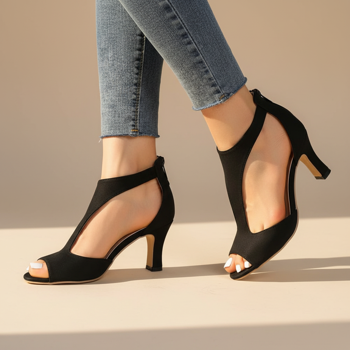 Women's Supportive Orthopedic Peep Toe Heels