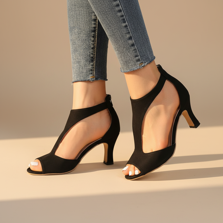Women's Supportive Orthopedic Peep Toe Heels