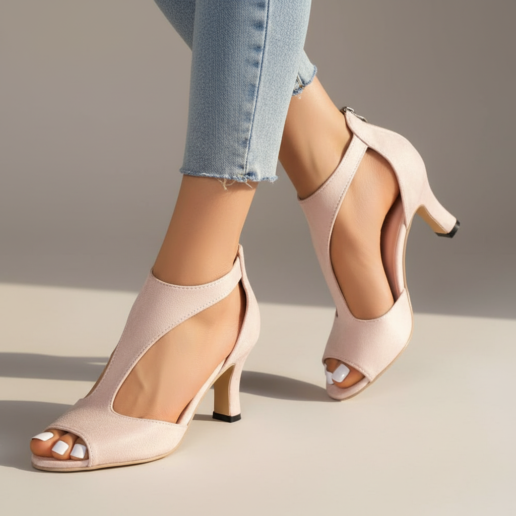 Women's Supportive Orthopedic Peep Toe Heels