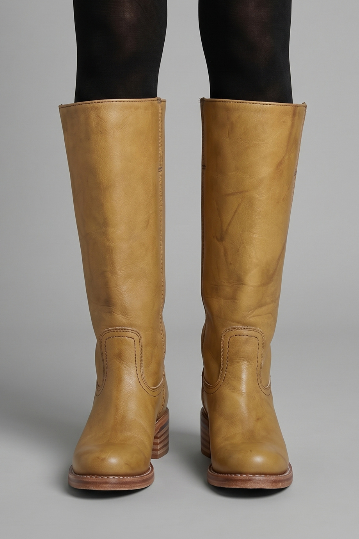 Women's Orthopedic Round Toe Mid-Calf Block Heel Boots
