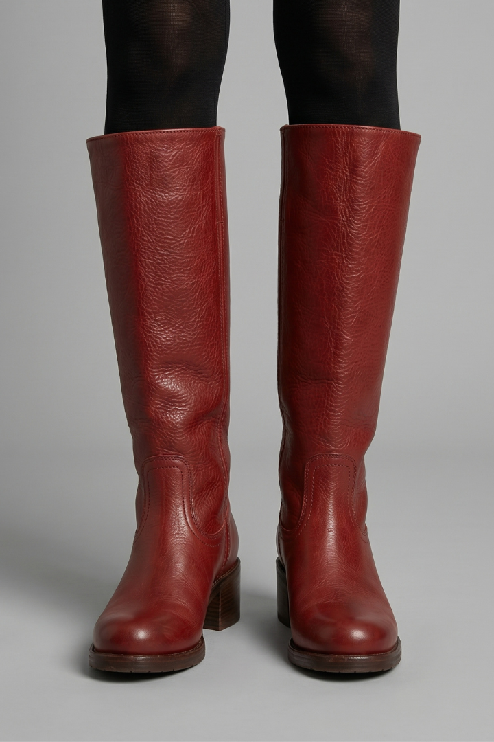 Women's Orthopedic Round Toe Mid-Calf Block Heel Boots