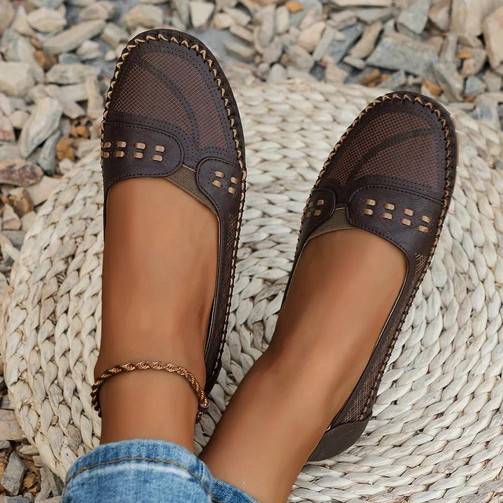 Women's Orthopedic Woven Slip On Flat Loafers
