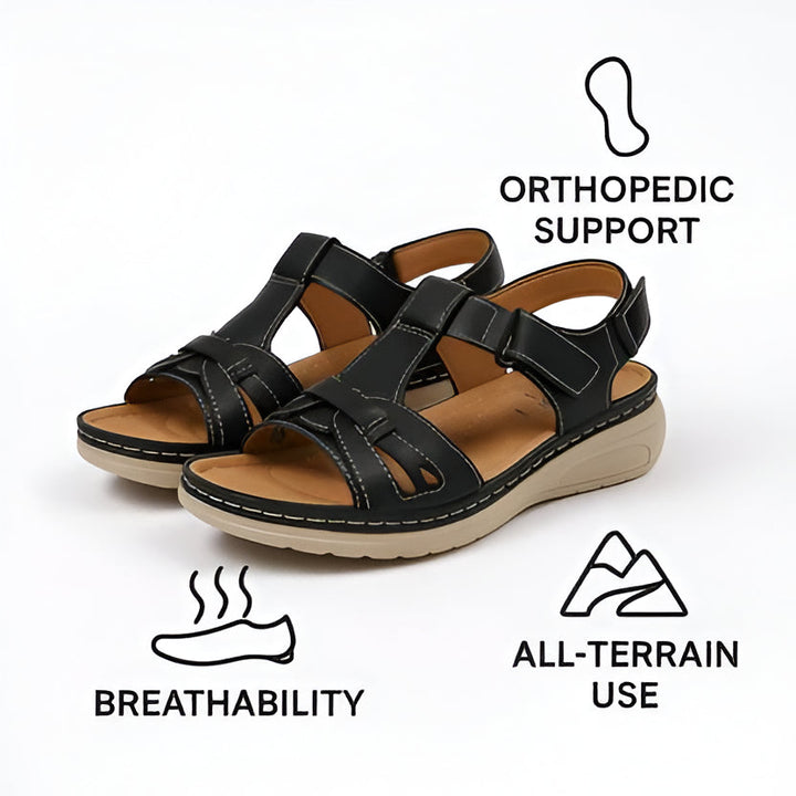Women's Orthopedic Adjustable Strap Open Toe Sandals